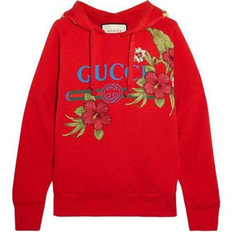 rose embroidered hoodie gucci|Gucci Hoodies for Men .